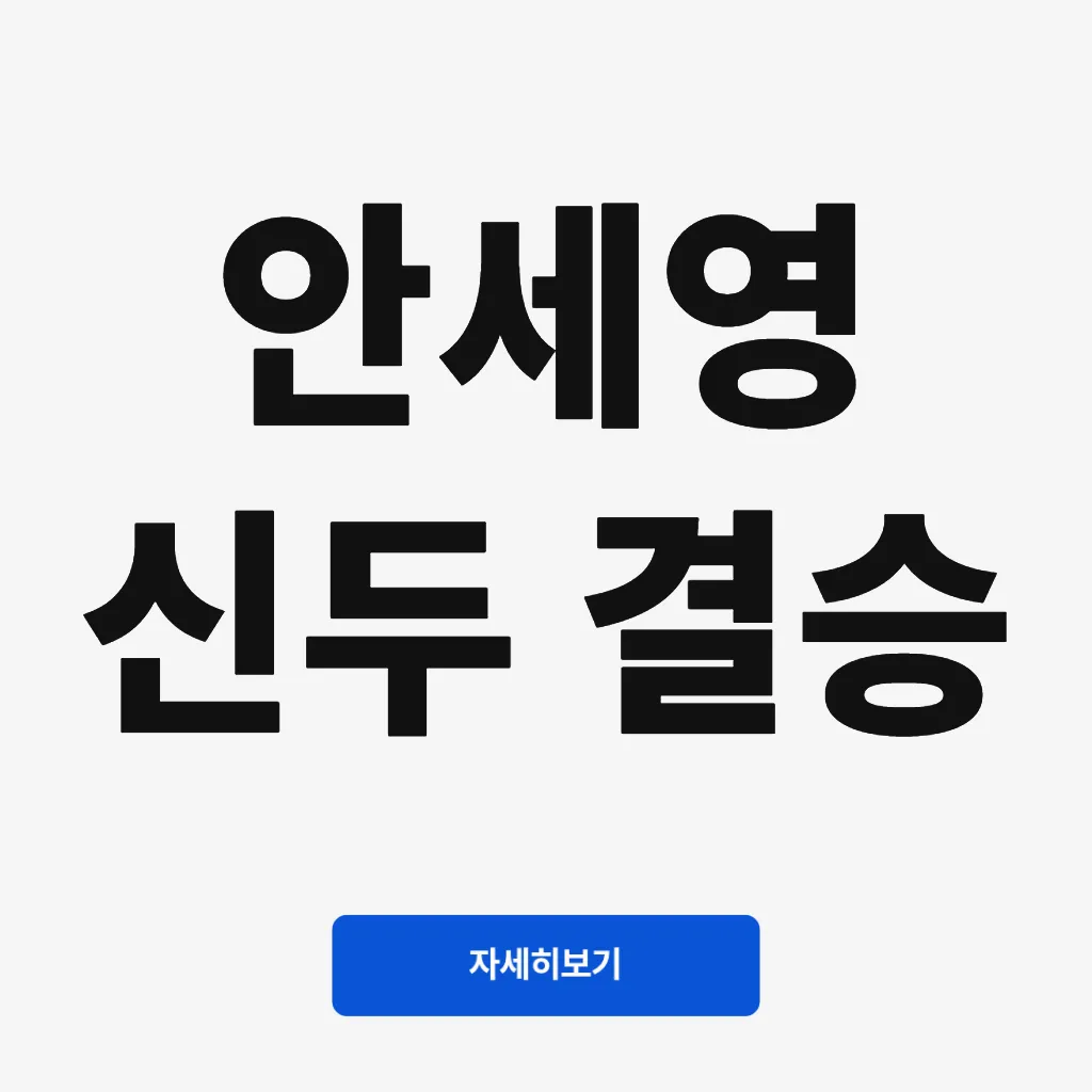 안세영 신두 결승